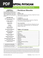 Spectrum of Factitious Disorders | PDF | Psychiatry | Mental Disorder