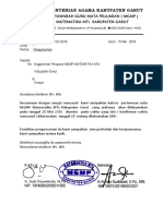 Surat Pengumuman Pembatalan MGMP Bulan Mei