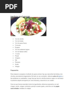 Ingredientes para solterito de queso