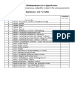 n5 Student Course Specification