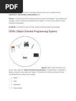 Oops (Object Oriented Programming System)