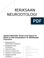 Pemeriksaan Neurootologi