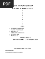 Susunan Acara Sholat Iedul Adha