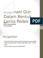 Informasi Gizi Dalam Bentuk Cerita Pedek