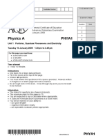 January 2009 QP - Unit 1 AQA Physics