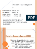 DSS Decision Support System.