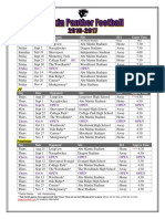 2016 Lufkin Football Schedule