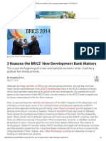 3 Reasons The BRICS' New Development Bank Matters - The Diplomat