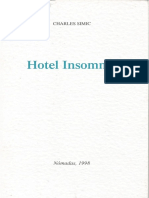 Charles Simic - Hotel Insomnio