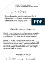 Metode Integrasi Gauss