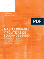 Masculinidades y Politicas de Equidad de Genero Reflexiones a Partir de IMAGES Brasil Chile Mexico