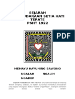 Sejarah Persaudaraan Setia HatiPada Tahun 1903