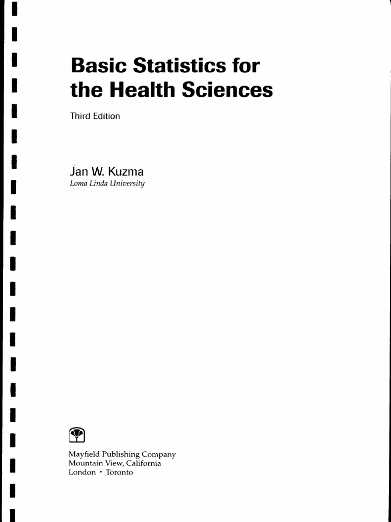 Basic Statistics For Health Sciences | PDF | Errors And Residuals
