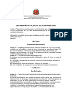 decreto n.46.076, de 31.08.2001