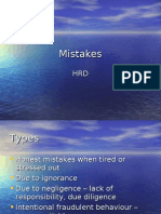 Mistakes