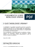 2016 Fundamentos Sobre Mobilidade Urbana