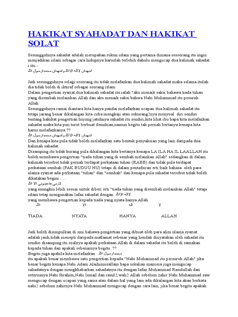Apa Maksud Hakikat In English