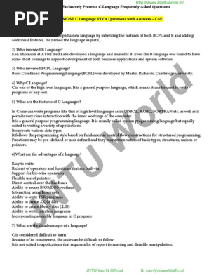 Comprehensive Viva Questions For Cse With Answers Jntuh R13 Flash Sales ...