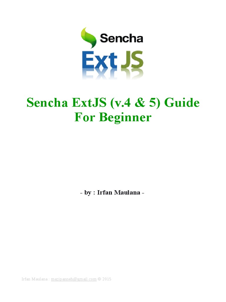 Sencha ExtJS Guide For Beginner v.0.0.1 Update 07092015 | PDF | Komputer