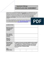 Laboratory Risk Assessment Form