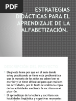Estrategias Didácticas para El Aprendizaje de La Alfabetización
