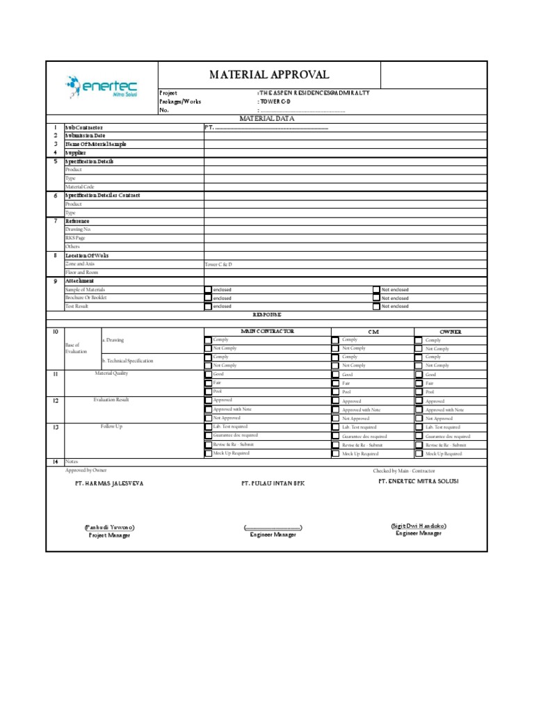Aspen Residences Material Approval Process | PDF | Business