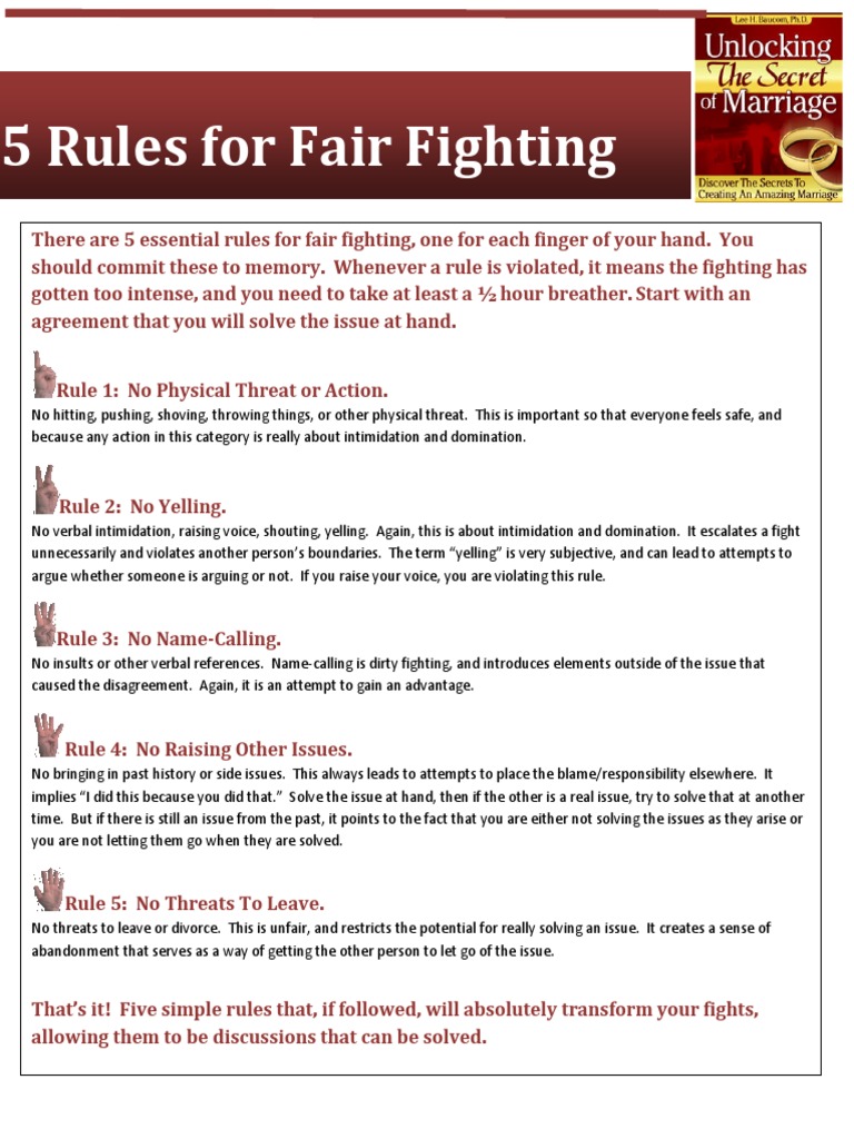 Rules of Fighting | PDF