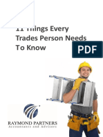 11 Things Every Trades Person Needs to Know