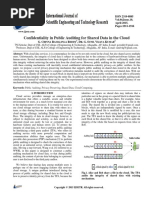 Confidentiality in Public Auditing For Shared Data in The Cloud