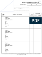 Formulir Pemberian Edukasi