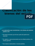 Clasificacion de Los Bienes Del Estado