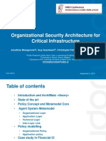 FARES 2013 _ Organizational Security Architecture for Critical Infrastructure