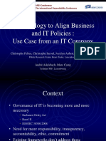 ARES 2009 _ Methodology to Align Business and IT Policies, Use Case From an IT Company