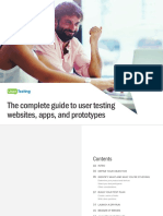 UT Complete Guide To User Testing