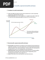 3.3.4 Normal Profits, Supernormal Profits and Losses