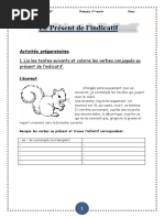 Le Présent de l'Indicatif Premier, Deuxième Et 3ème Groupe