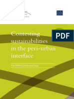 Contesting Sustainabilities - Peri-Urban Water Politics