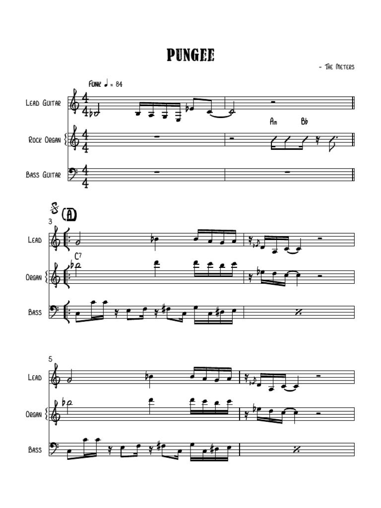Pungee - Full Score | PDF