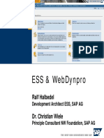 ESS and WebDynpro