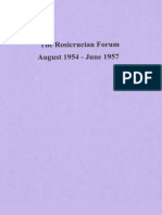 Rosicrucian Forum, August 1954-June 1957