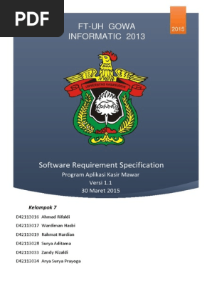 Software Requirement Specification