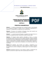 Codigo de Etica Profesional Hondureño Del Derecho