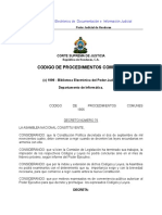 Codigo de Procedimientos Comunes.