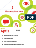 Aptis Listening Overview