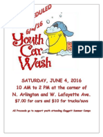 St. James Youth Car Wash On 6-4-16