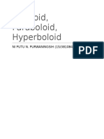 Ellipsoid, Paraboloid, Hyperboloid: NI PUTU N. PURWANINGSIH (15/381084/PA/16764)