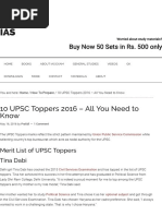 Download 10 UPSC Toppers 2016 - All You Need to Know - IAS by kundan12134 SN314028877 doc pdf