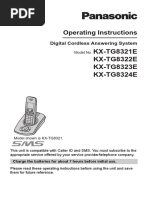 Cordless Manual - Panasonic - KX-TG8321E Operating Instructions