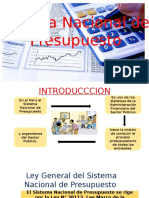 Sistema Nacional de Presupuesto Peruano (SNPP
