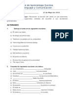 Guia de Aprendizaje Conjugación Verbal